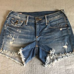 Ripped True Religion Shorts